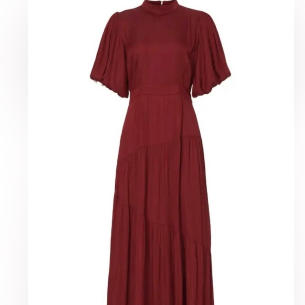 Minkpink wine red evening gown size S